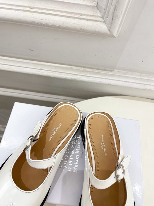 Кожаные туфли с раздвоенным носком фото 6