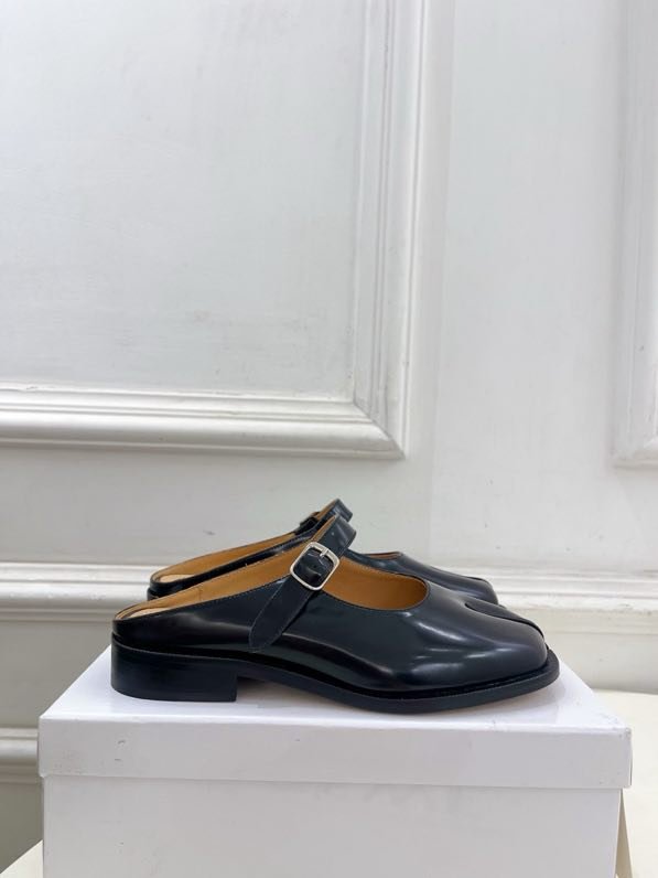 Кожаные туфли с раздвоенным носком фото 6