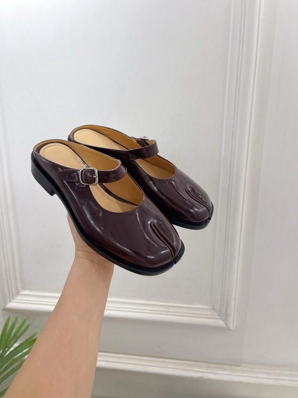 Кожаные туфли с раздвоенным носком фото 7