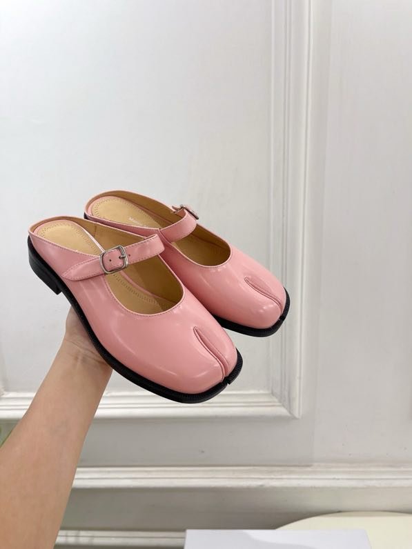 Кожаные туфли с раздвоенным носком фото 7