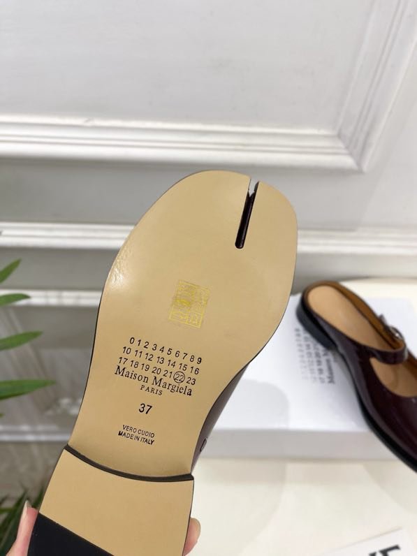 Кожаные туфли с раздвоенным носком фото 8