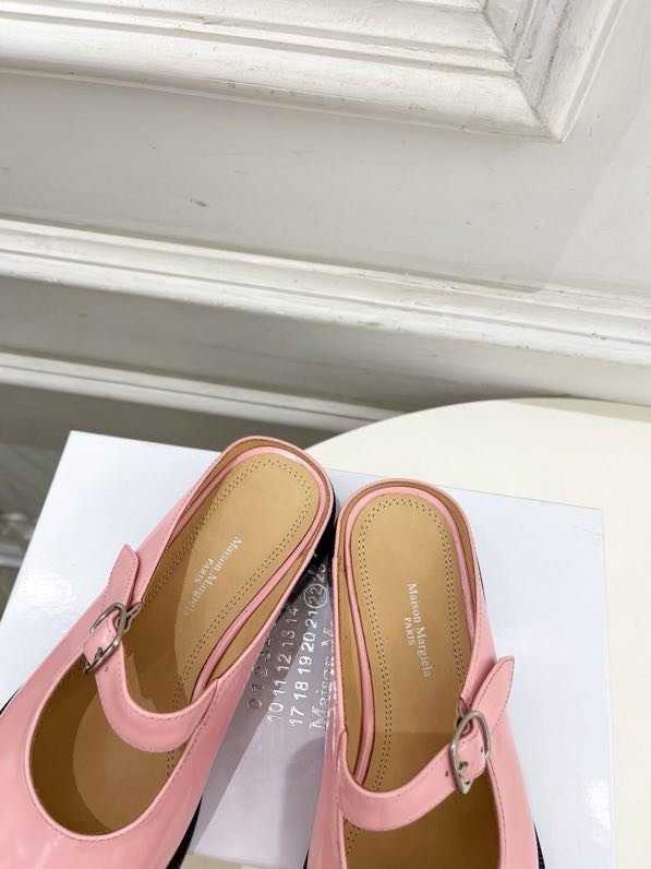 Кожаные туфли с раздвоенным носком фото 8