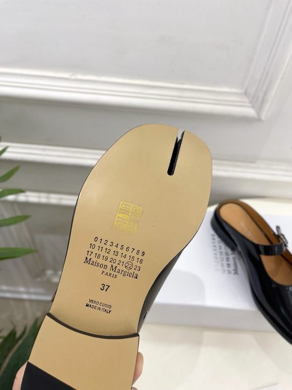 Кожаные туфли с раздвоенным носком фото 9