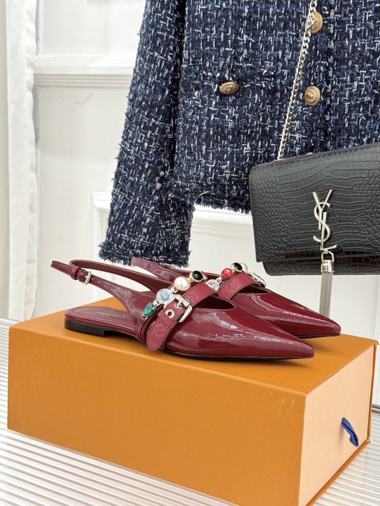 Leather shoes слингбэк