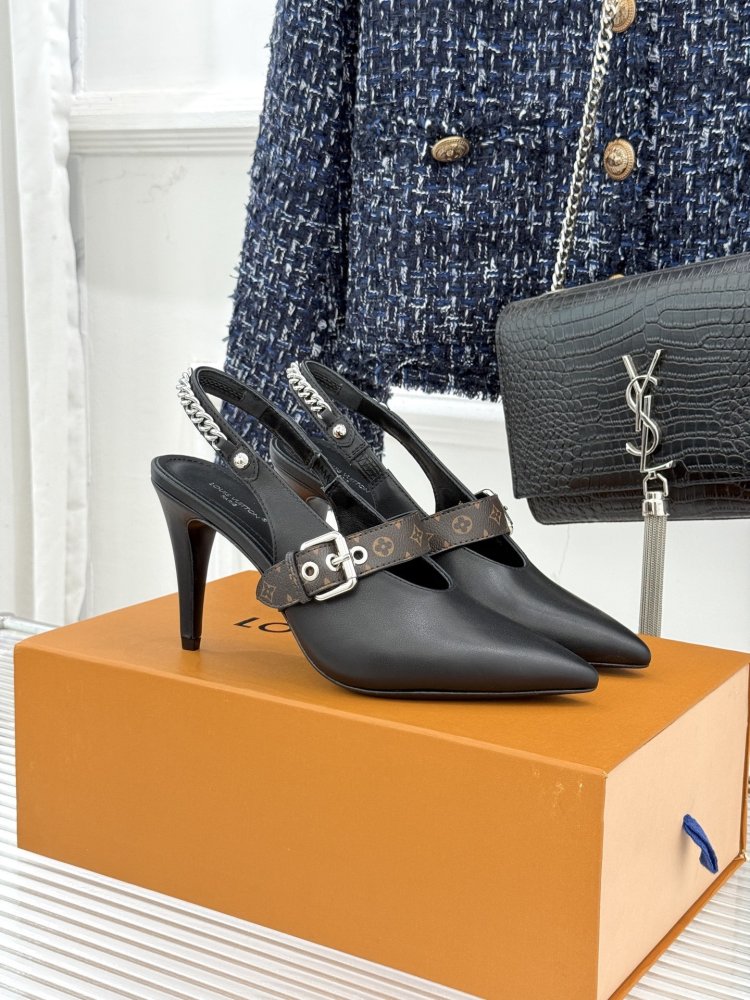 Leather shoes слингбэк