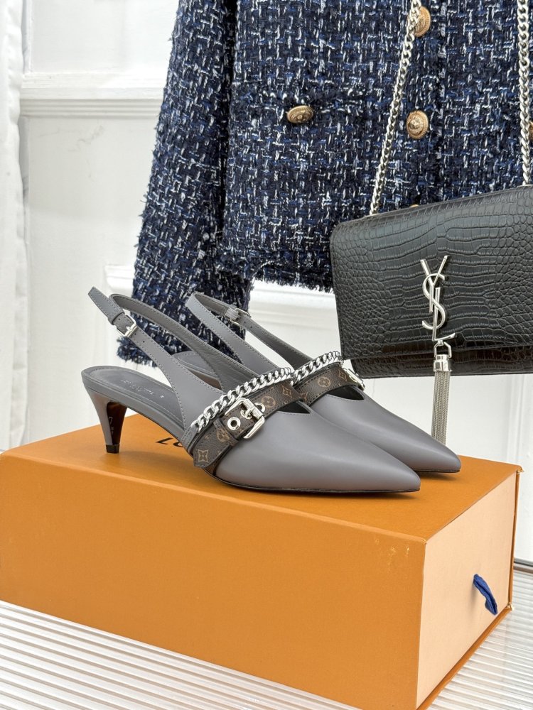 Leather shoes слингбэк
