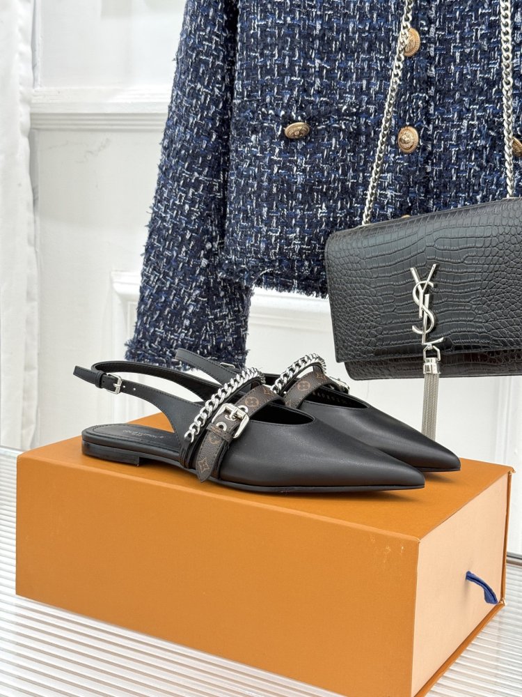 Leather shoes слингбэк