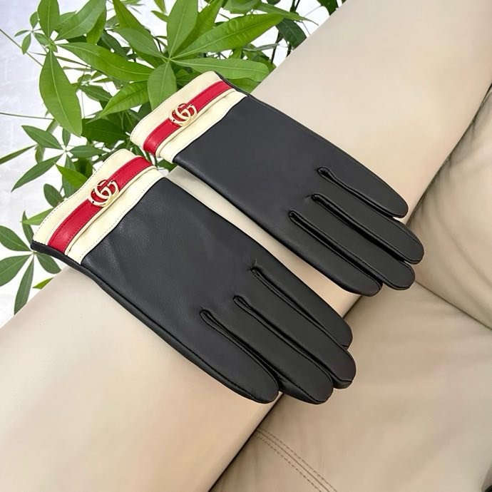 Кожаные женские перчатки фото 3