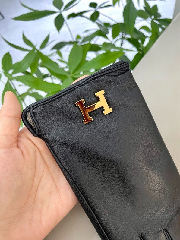 Кожаные женские перчатки фото 6