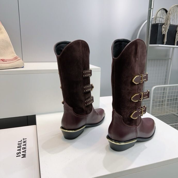 Leather women's boots фото 9