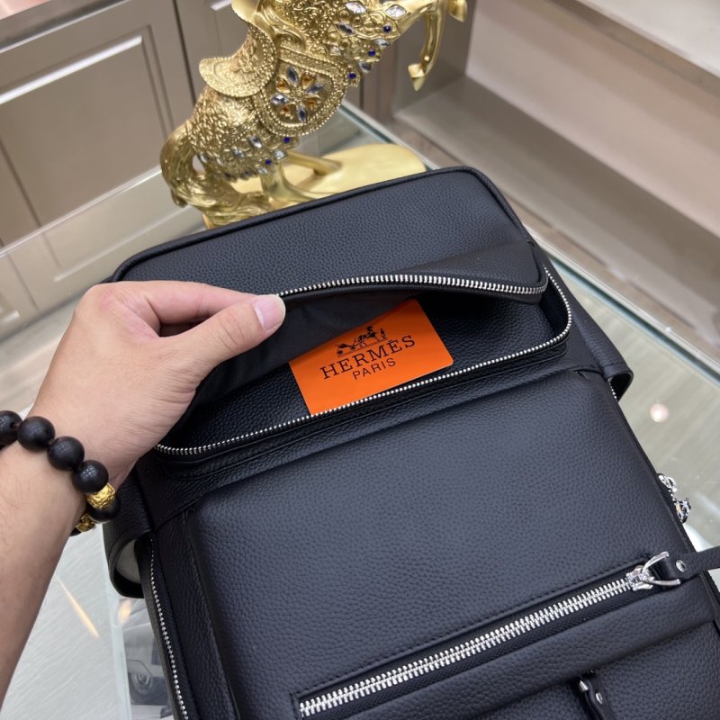 Кожаный мужской рюкзак фото 7