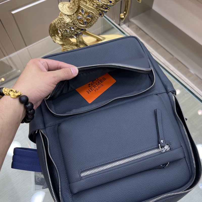 Кожаный мужской рюкзак фото 7