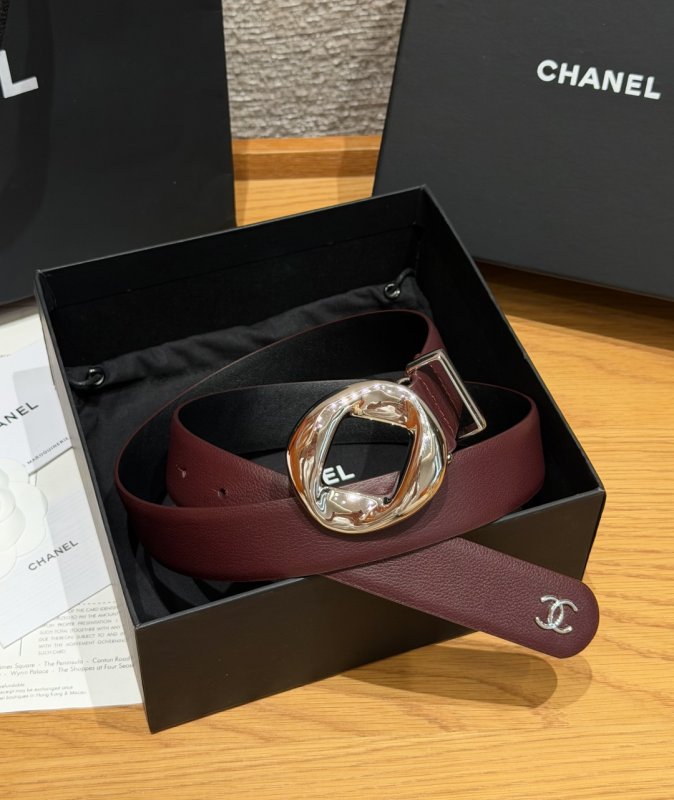 Leather female belt 30 mm