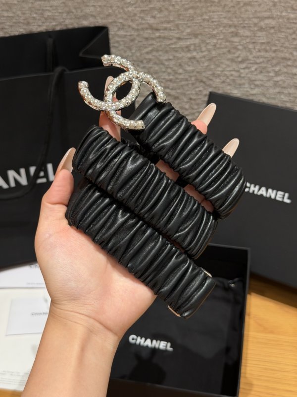 Leather female belt 30 mm