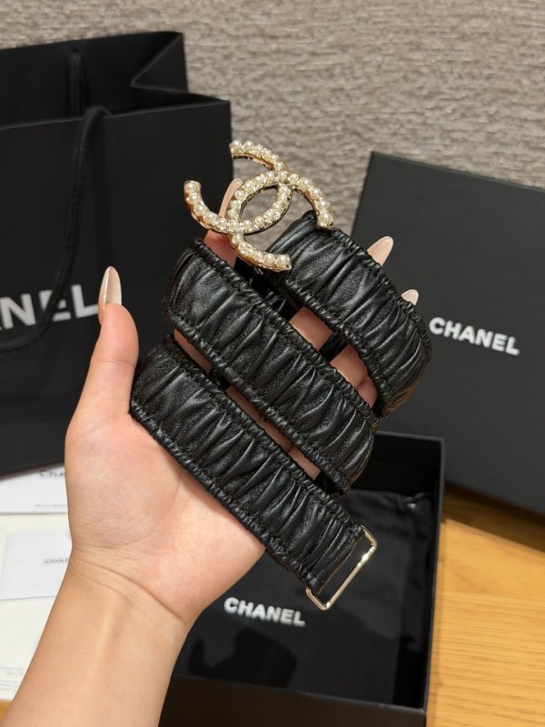 Leather female belt 30 mm