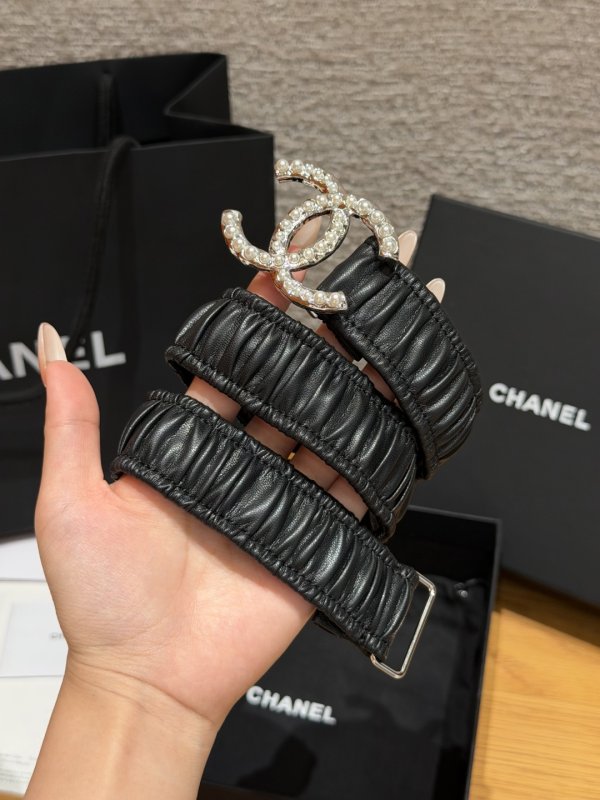 Leather female belt 30 mm