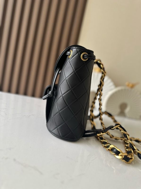 Кожаный женский рюкзак 21 см фото 2