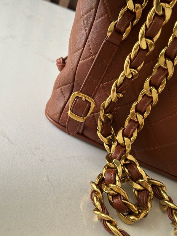 Кожаный женский рюкзак 21 см фото 4