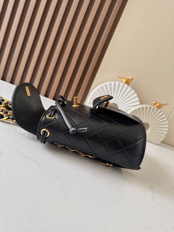 Кожаный женский рюкзак 21 см фото 8