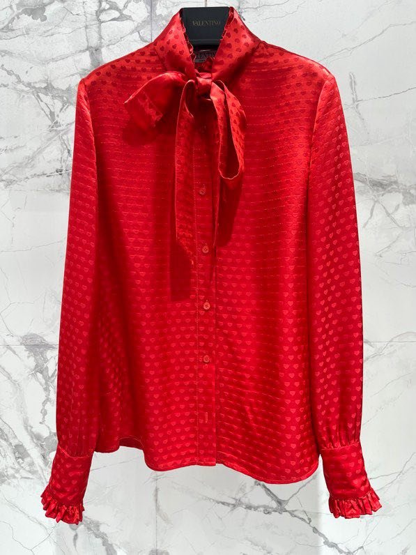 Red blouse women's