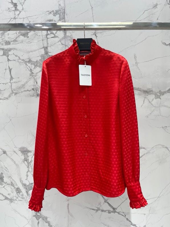 Red blouse women's фото 2