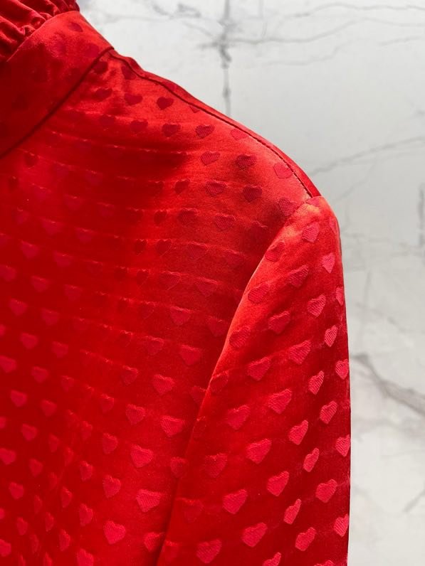 Red blouse women's фото 3