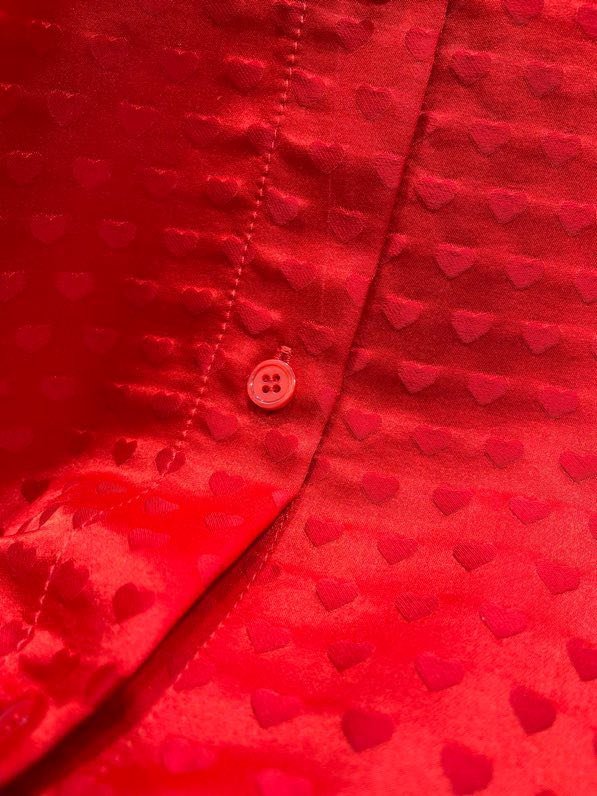 Red blouse women's фото 6