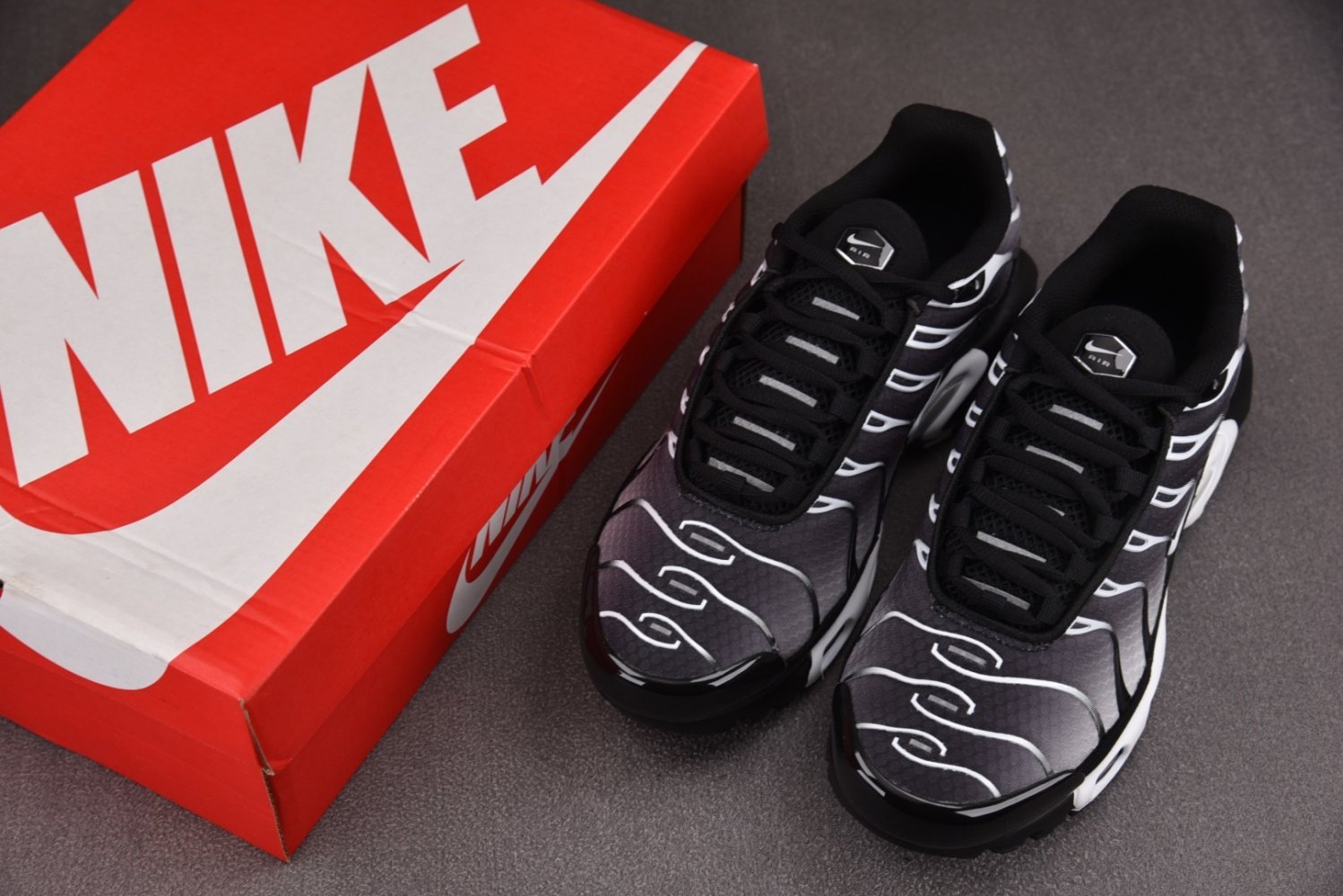 Кроссовки Air Max Plus Black Silver White фото 7