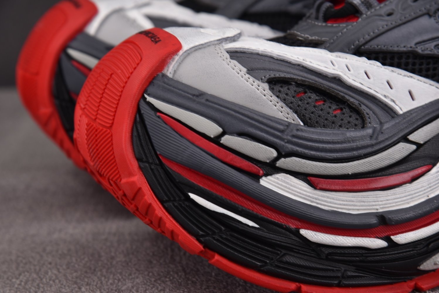 Кроссовки Balenciaga Platform Gray Red фото 11