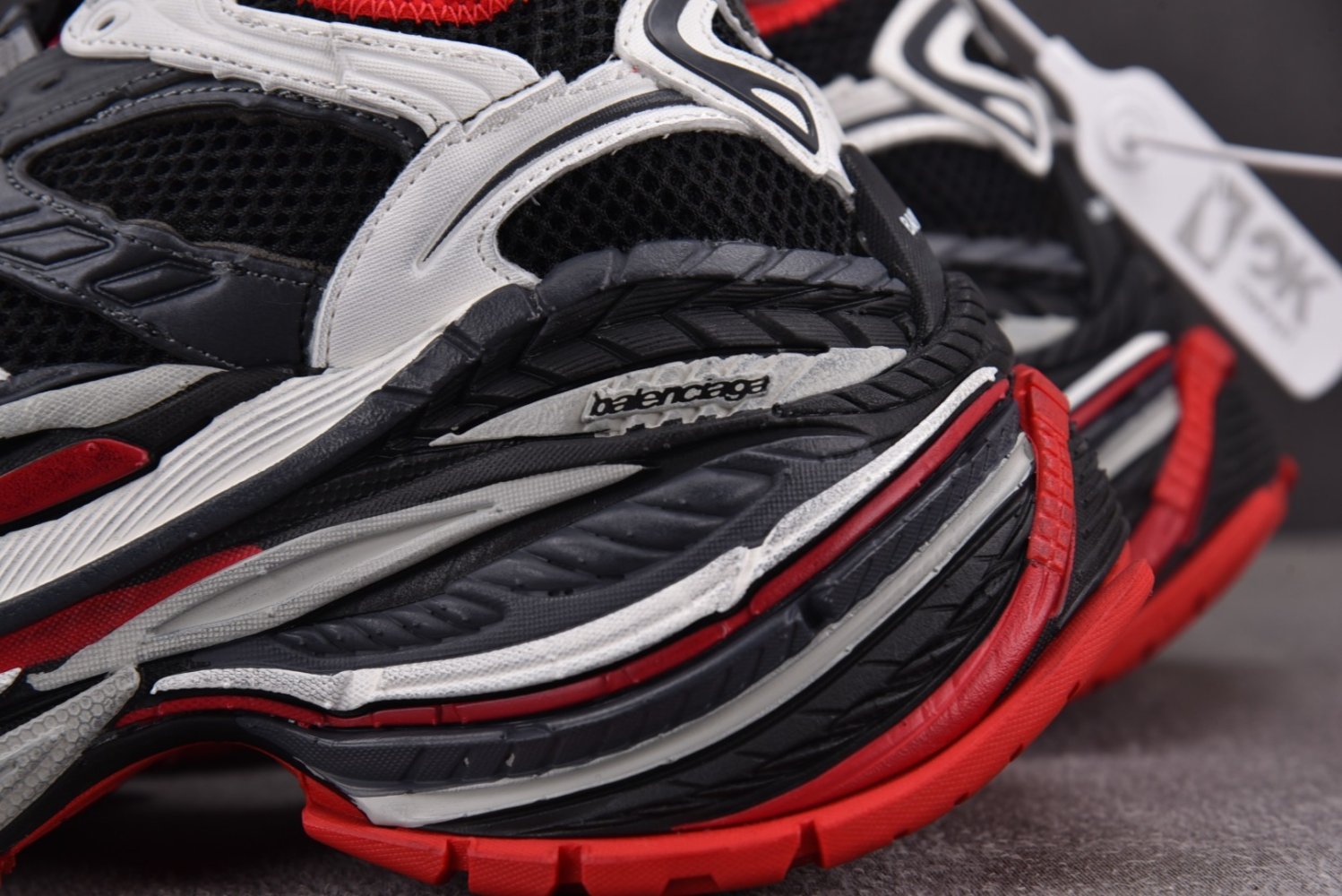 Кроссовки Balenciaga Platform Gray Red фото 13