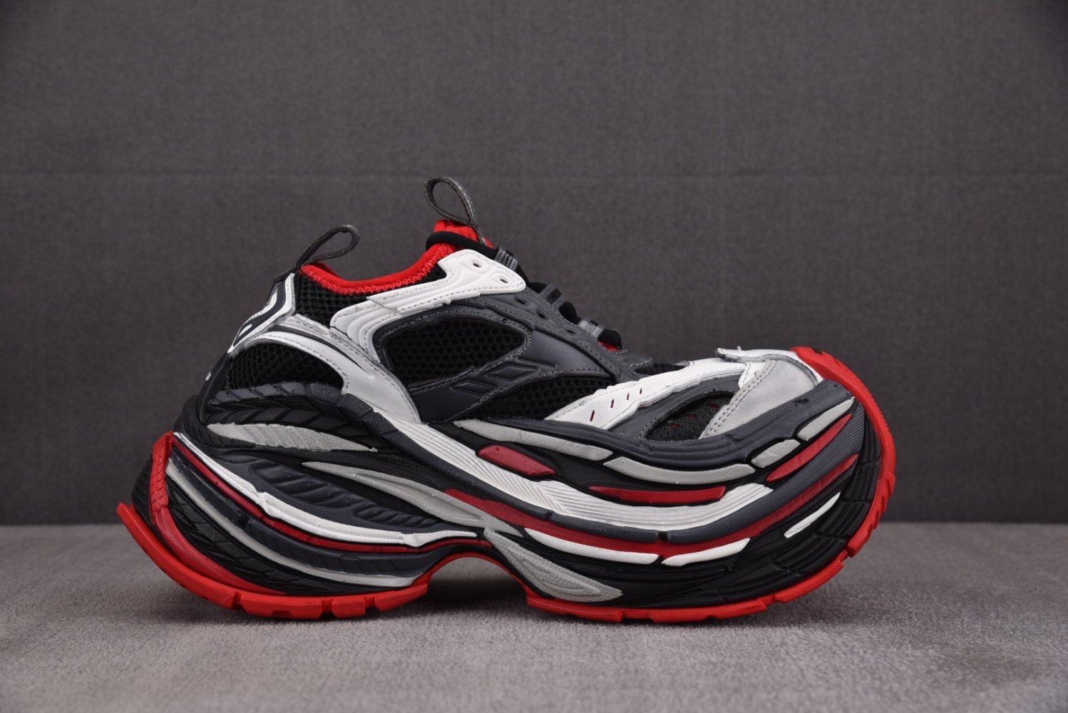 Кроссовки Balenciaga Platform Gray Red фото 2