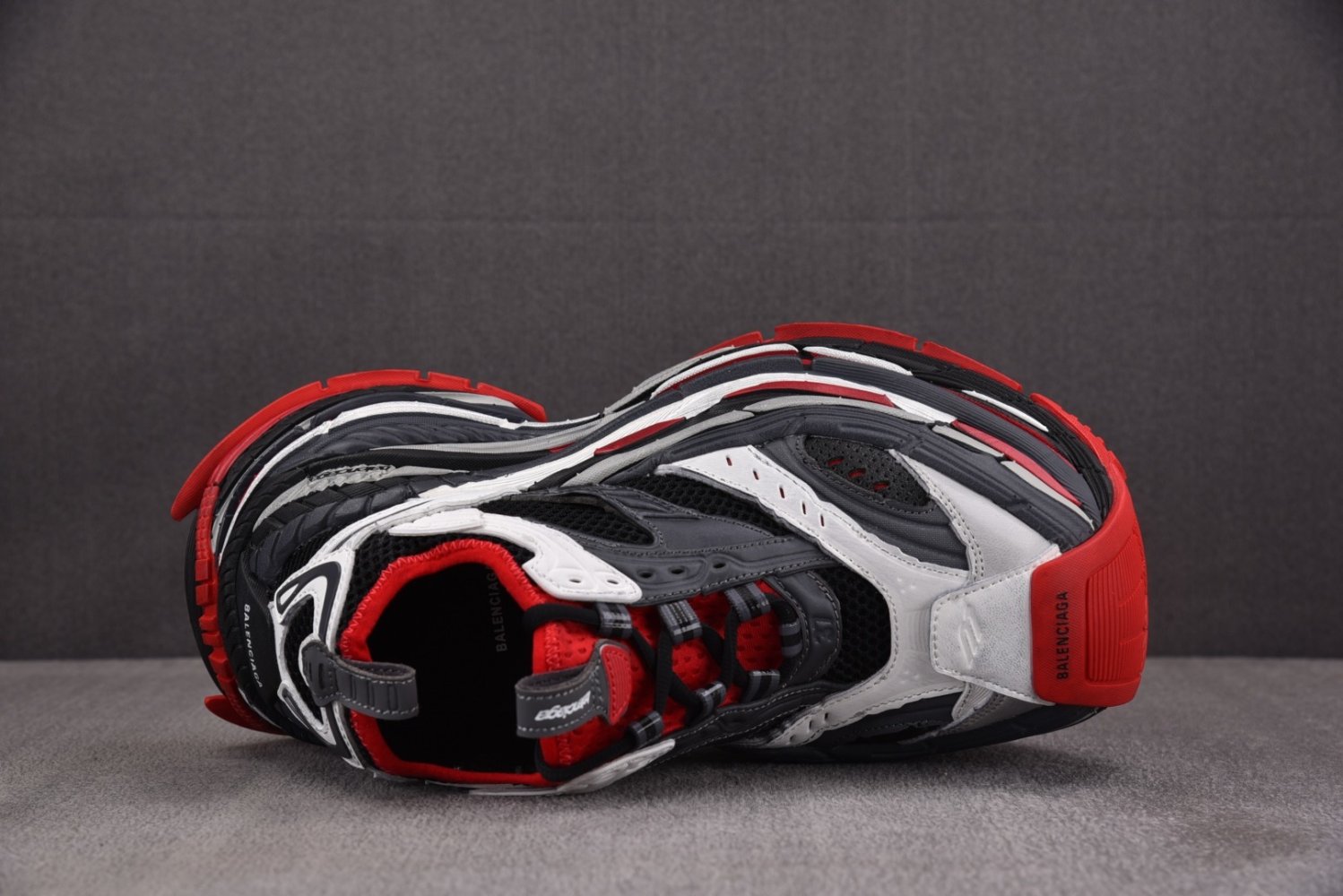 Кроссовки Balenciaga Platform Gray Red фото 3