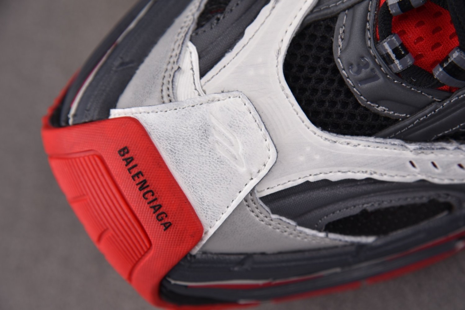 Кроссовки Balenciaga Platform Gray Red фото 8