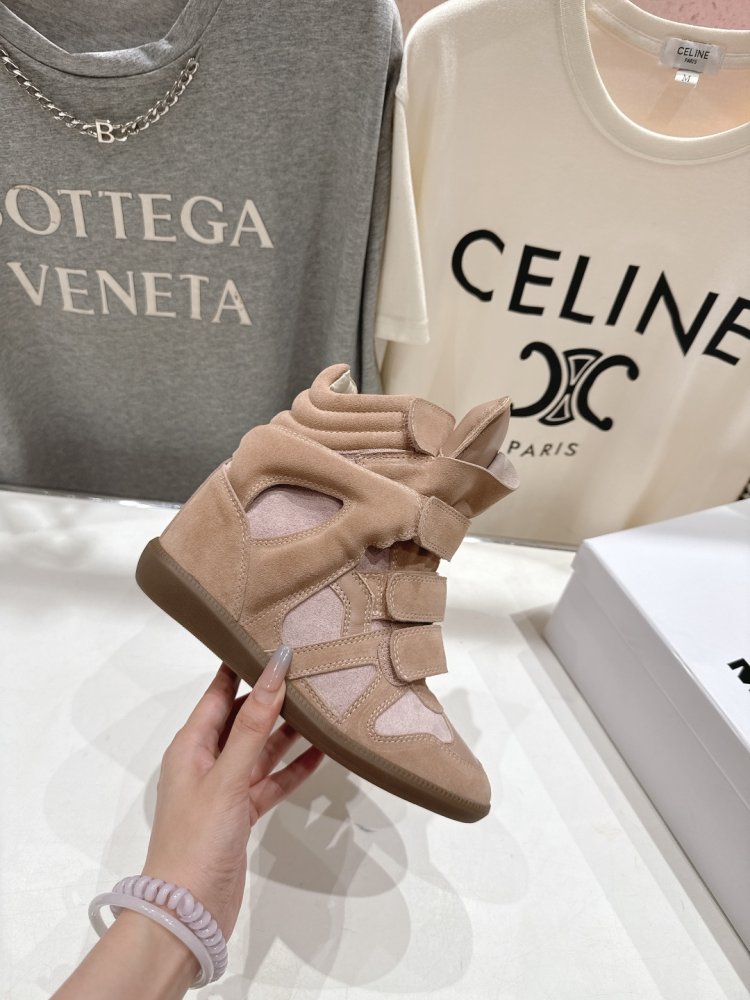 Кросівки Bekett з шкіри на танкетці фото 5