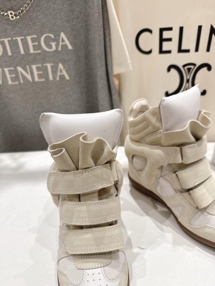 Кросівки Bekett з шкіри на танкетці фото 6