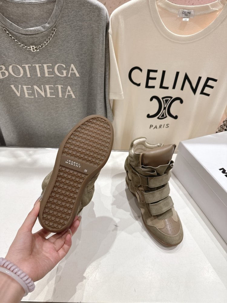 Кросівки Bekett з шкіри на танкетці фото 9