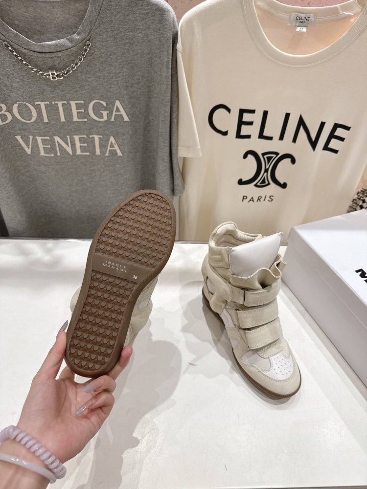 Кросівки Bekett з шкіри на танкетці фото 9