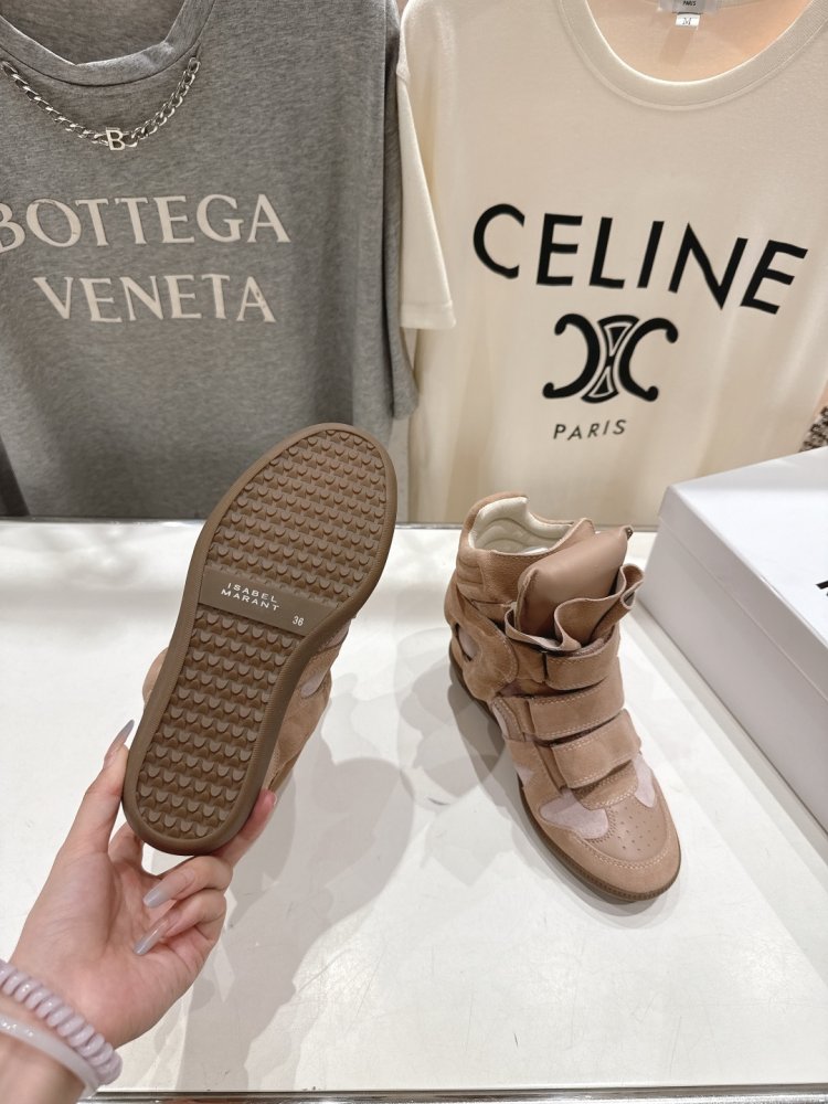 Кросівки Bekett з шкіри на танкетці фото 9