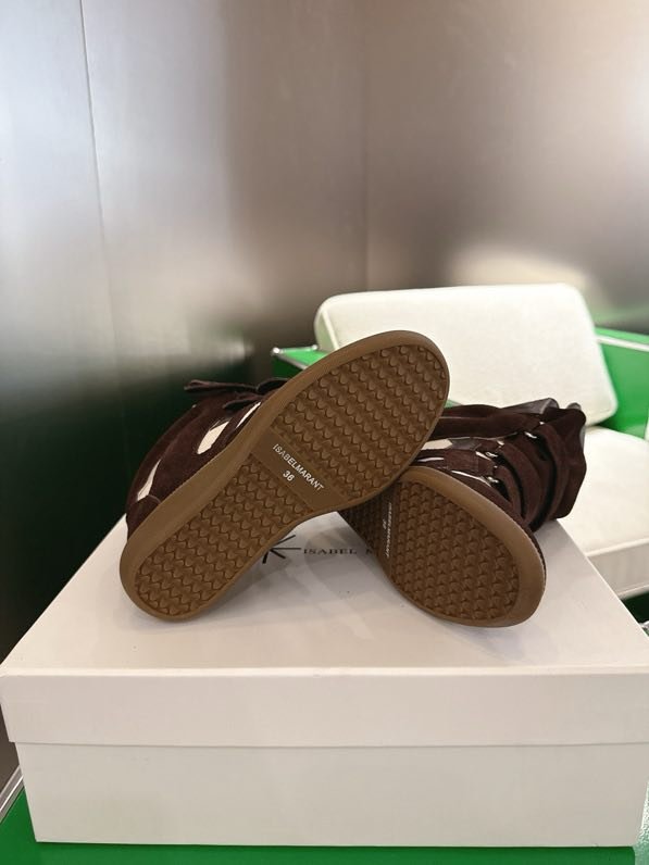 Кроссовки Bekett из кожи на танкетке фото 3