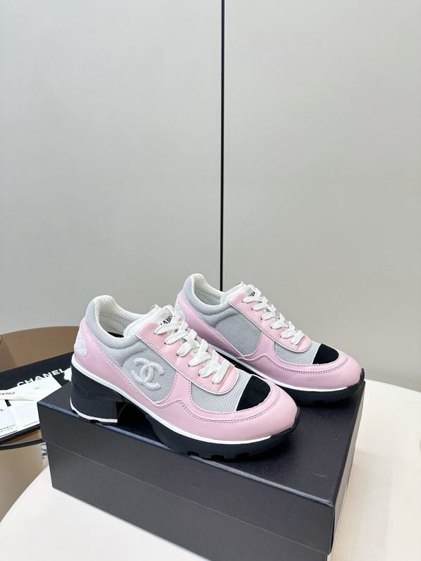 Кросівки Chanel 25K на підборах 6 см фото 6