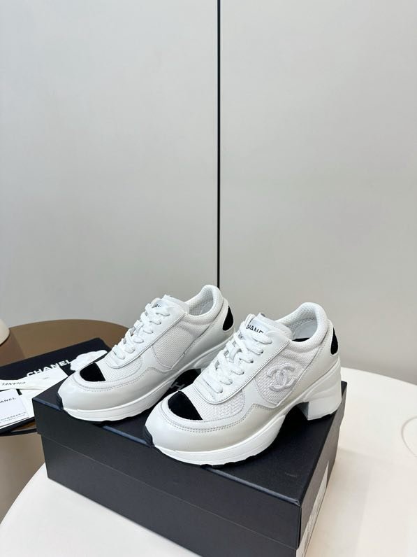 Кросівки Chanel 25K на підборах 6 см фото 6