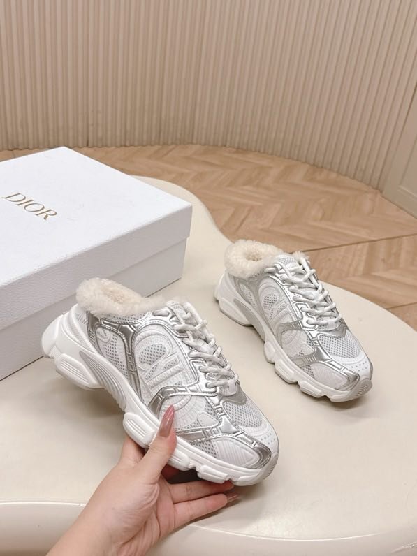 Кросівки Dior Chrono на хутрі зимові