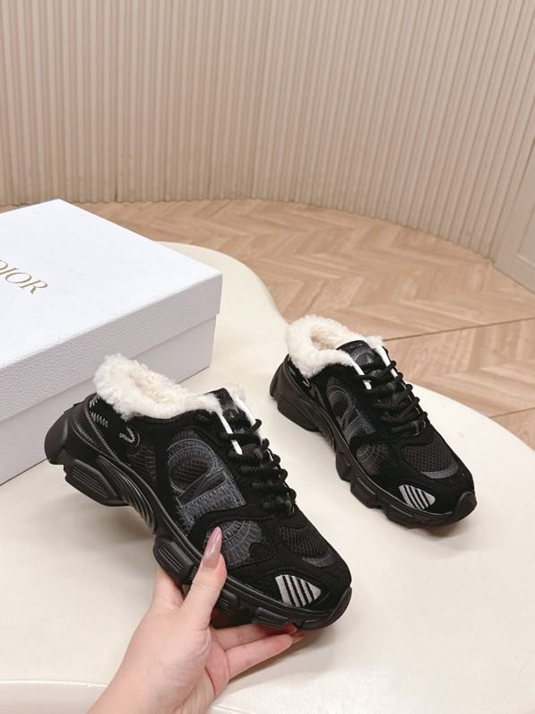 Кроссовки Dior Chrono на меху зимние