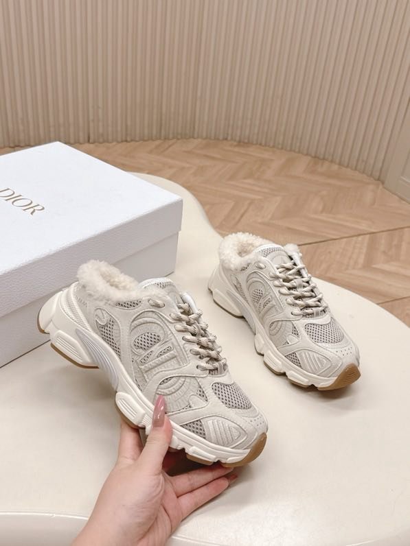 Кросівки Dior Chrono на хутрі зимові