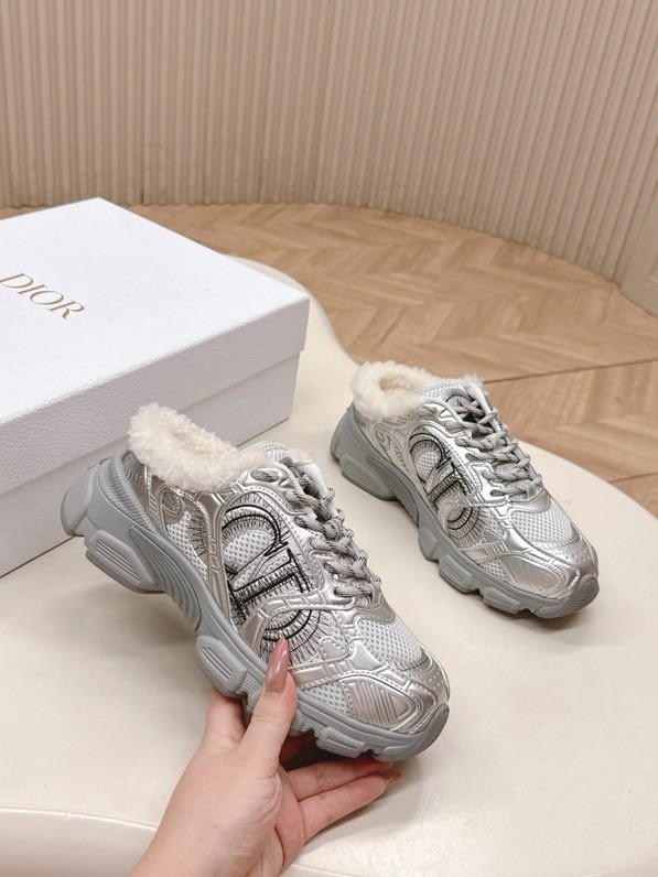Кроссовки Dior Chrono на меху зимние