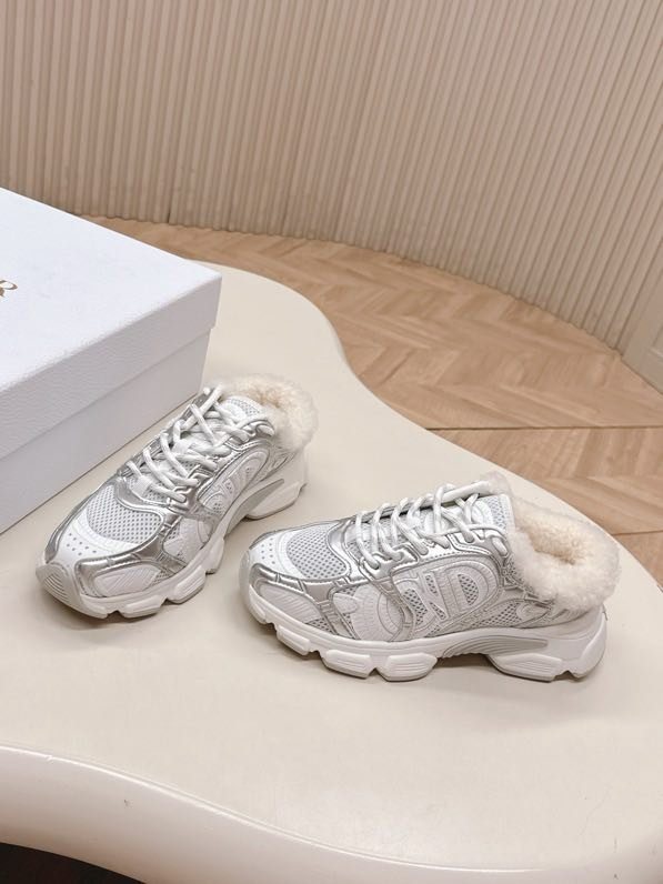 Кросівки Dior Chrono на хутрі зимові фото 2