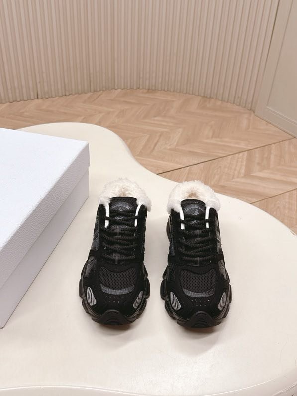 Кроссовки Dior Chrono на меху зимние фото 2
