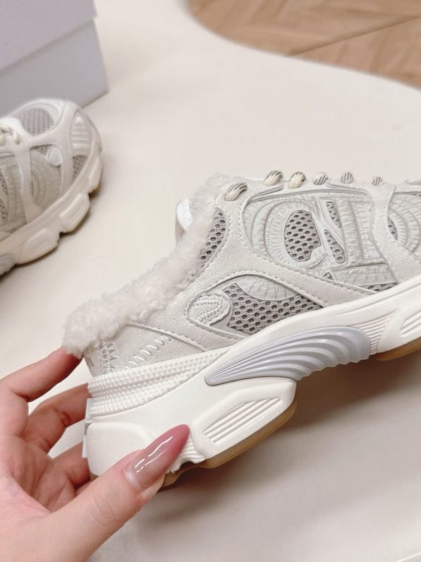 Кросівки Dior Chrono на хутрі зимові фото 2