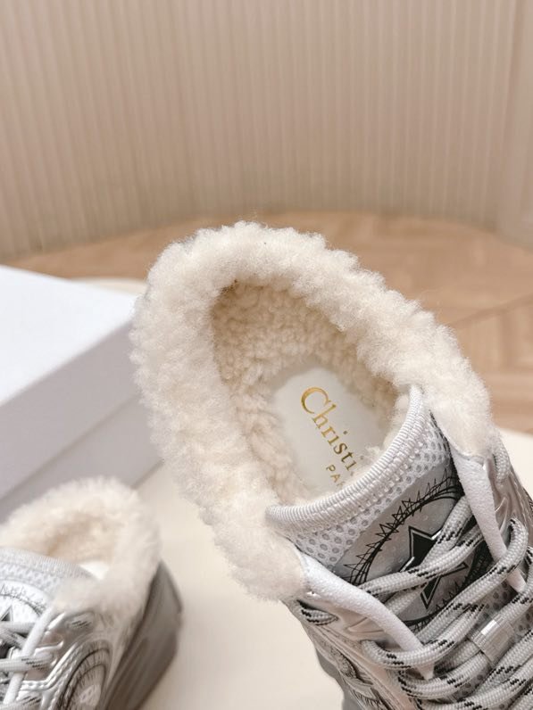 Кроссовки Dior Chrono на меху зимние фото 2