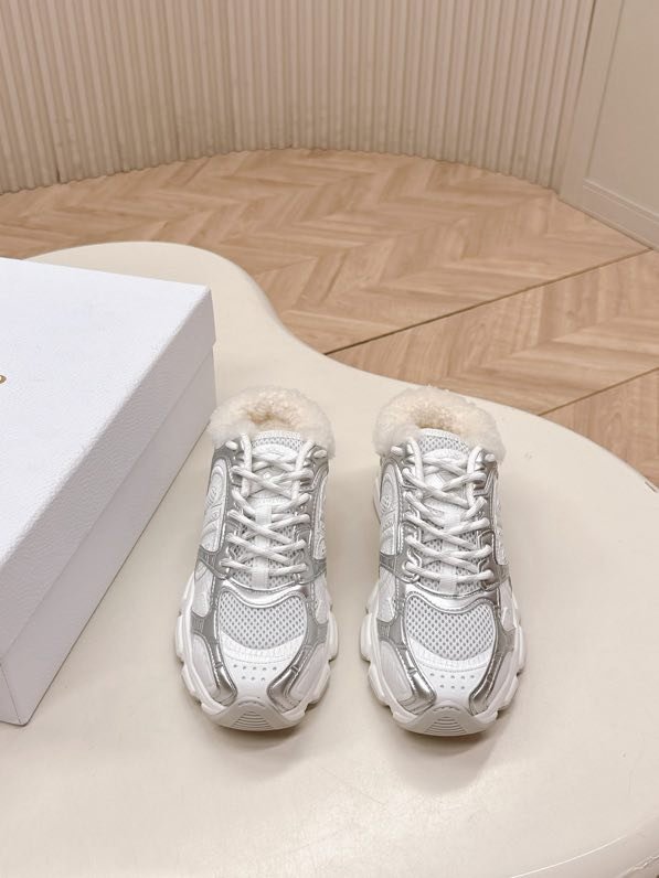 Кросівки Dior Chrono на хутрі зимові фото 3